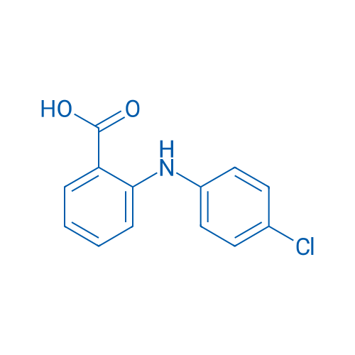 N-(4-氯苯基)邻氨基苯甲酸 结构式