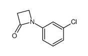 1-(3-氯苯基)-2-氮杂环丁酮 结构式
