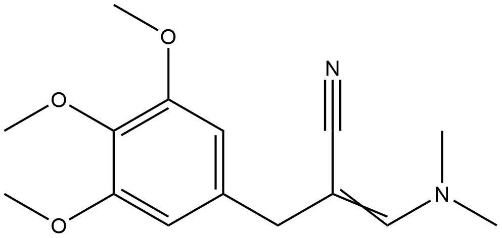 Benzenepropanenitrile, α-[(dimethylamino)methylene]-3,4,5-trimethoxy- 结构式