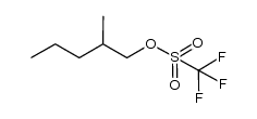 三氟甲磺酸-2-甲基戊酯 结构式