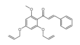 2-Propen-1-one, 1-[2-methoxy-4,6-bis(2-propen-1-yloxy)phenyl]-3-phenyl-, (2E)- 结构式
