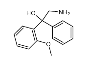 α-(氨甲基)-2-甲氧基-α-苯基苯甲醇 结构式
