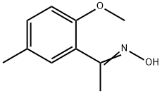 1-(2-甲氧基-5-甲基苯基)乙酮肟 结构式
