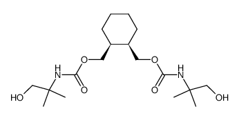 Carbamic acid, (2-hydroxy-1,1-dimethylethyl)-, (1R,2S)-1,2-cyclohexanediylbis(methylene) ester, rel- (9CI) 结构式