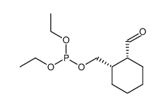 Phosphorous acid, diethyl [(1R,2S)-2-formylcyclohexyl]methyl ester, rel- 结构式