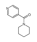 哌啶-1-基(吡啶-4-基)甲酮 结构式