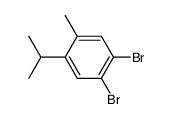 1,2-二溴-4-甲基-5-异丙基苯 结构式