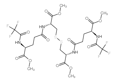 N-TRIFLUOROACETYL-L-G-GLUTAMYL-L-CYSTEINE DIMETHYL ESTER, (2-2') DISULPHIDE 结构式
