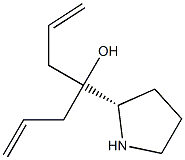 4-[(2S)-吡咯烷-2-基]七-1,6-二烯-4-醇 结构式