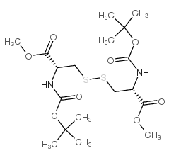 N,N'-二-Boc-(L)-胱氨酸-二甲基酯 结构式