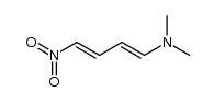 (1E,3E)-N,N-二甲基-4-硝基-1,3-丁二烯-1-胺 结构式