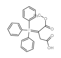 4-Methoxy-4-oxo-3-(triphenylphosphoranylidene)-butanoic acid 结构式