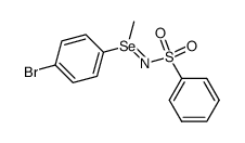 Selenilimine, Se-(4-bromophenyl)-Se-methyl-N-(phenylsulfonyl)-, (+)- (9CI) 结构式