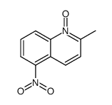 2-甲基-5-硝基喹啉-1-氧化物 结构式