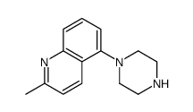 2-甲基-5-(1-哌嗪基)喹啉 结构式