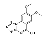 7,8-二甲氧基四氮唑并[1,5-a]喹唑啉-5(1H)-酮 结构式