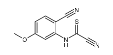 Carbonocyanidothioic amide, N-(2-cyano-5-methoxyphenyl)- 结构式