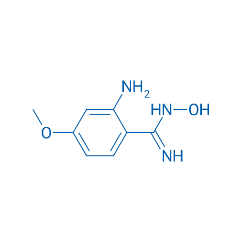 2-氨基-N-羟基-4-甲氧基苯甲脒 结构式