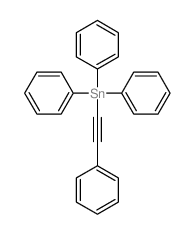 三苯基(2-苯乙炔基)锡烷 结构式