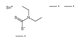 Stannane, [[(diethylamino)thioxomethyl]thio]triethyl- (9CI) 结构式