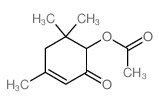 2-Cyclohexen-1-one, 6-(acetyloxy)-3,5,5-trimethyl- 结构式