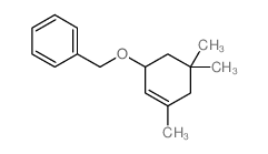 (((3,5,5-trimethylcyclohex-2-en-1-yl)oxy)methyl)benzene 结构式