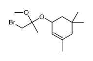 Cyclohexene, 3-(2-bromo-1-methoxy-1-methylethoxy)-1,5,5-trimethyl- 结构式