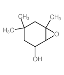 4,4,6-三甲基-7-氧杂双环[4.1.0]庚-2-醇 结构式