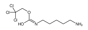 Carbamic acid, (5-aminopentyl)-, 2,2,2-trichloroethyl ester (9CI) 结构式