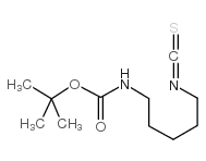 N-(5-异硫氰酰基戊基)氨基甲酸叔丁酯 结构式