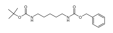Carbamic acid, [5-[[(1,1-dimethylethoxy)carbonyl]amino]pentyl]-, phenylmethyl ester (9CI) 结构式