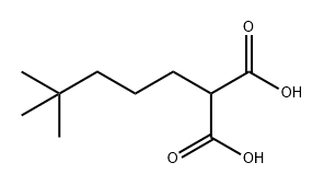 2-(4,4-二甲基戊基)丙二酸 结构式