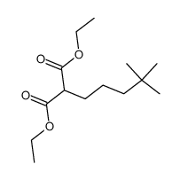 2-(4,4-二甲基戊基)丙二酸二乙酯 结构式