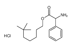 α-氨基苯乙酸-6,6-二甲基庚酯盐酸盐 结构式