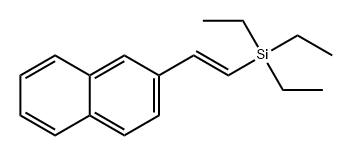 Naphthalene, 2-[(1E)-2-(triethylsilyl)ethenyl]- 结构式