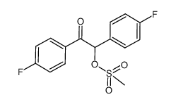 Ethanone, 1,2-bis(4-fluorophenyl)-2-[(methylsulfonyl)oxy]- 结构式