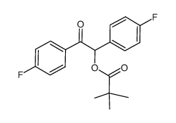 Propanoic acid, 2,2-dimethyl-, 1,2-bis(4-fluorophenyl)-2-oxoethyl ester 结构式