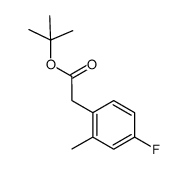 4-氟-2-甲基苯乙酸叔丁酯 结构式