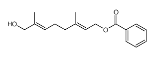 (2E,6E)-8-hydroxy-3,7-dimethylocta-2,6-dienyl benzoate 结构式