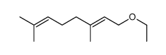 (E)-1-乙氧基-3,7-二甲基-2,6-辛二烯 结构式