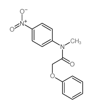 N-甲基-N-(4-硝基苯基)-2-苯氧基乙酰胺 结构式
