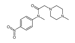 N,4-二甲基-N-(4-硝基苯基)-1-哌嗪乙酰胺 结构式