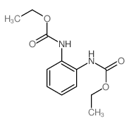 1,2-苯二氨基甲酸二乙酯 结构式