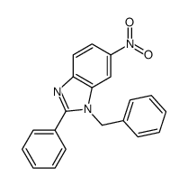 1-苄基-6-硝基-2-苯基苯并咪唑 结构式