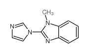2-(1H-咪唑-1-基)-1-甲基-1H-苯并咪唑 结构式
