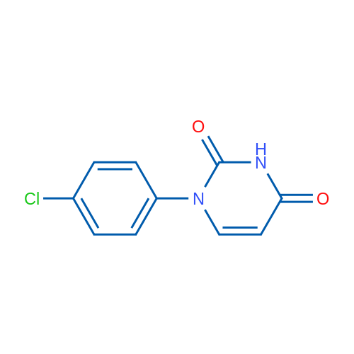 1-(4-氯苯基)-2,4(1H,3H)-嘧啶二酮 结构式