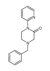 4-苄基-1-(2-吡啶基)-2-哌嗪酮 结构式