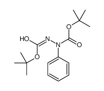 di-tert-butyl 1-phenylhydrazine-1,2-dicarboxylate 结构式