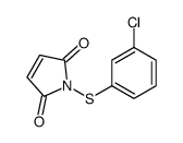 1-(3-氯苯硫基)-1氢-吡咯-2,5-二酮 结构式