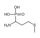 Phosphonic acid, P-[1-amino-3-(methylthio)propyl]- 结构式